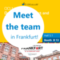 Meet the team at booth B 13 in Frankfurt