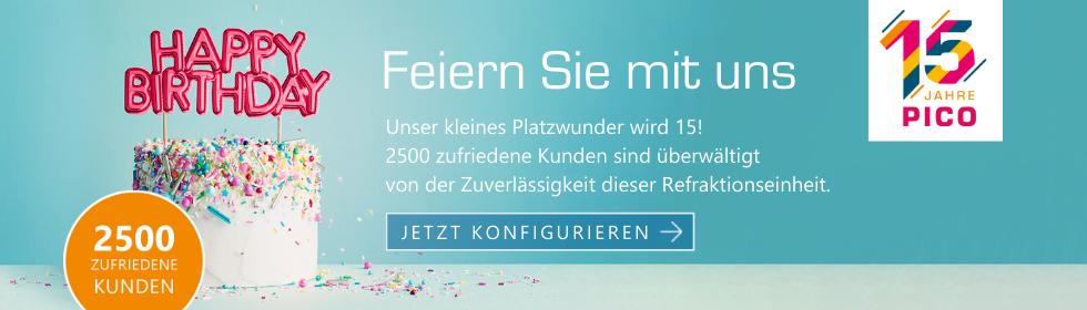 Dein Style. Deine Pico. Das Leben ist bunt. Dein Refraktions-Arbeitsplatz sollte es auch sein. Dann ist das kleine Platzwunder OCULUS Pico genau deine Refraktionseinheit.